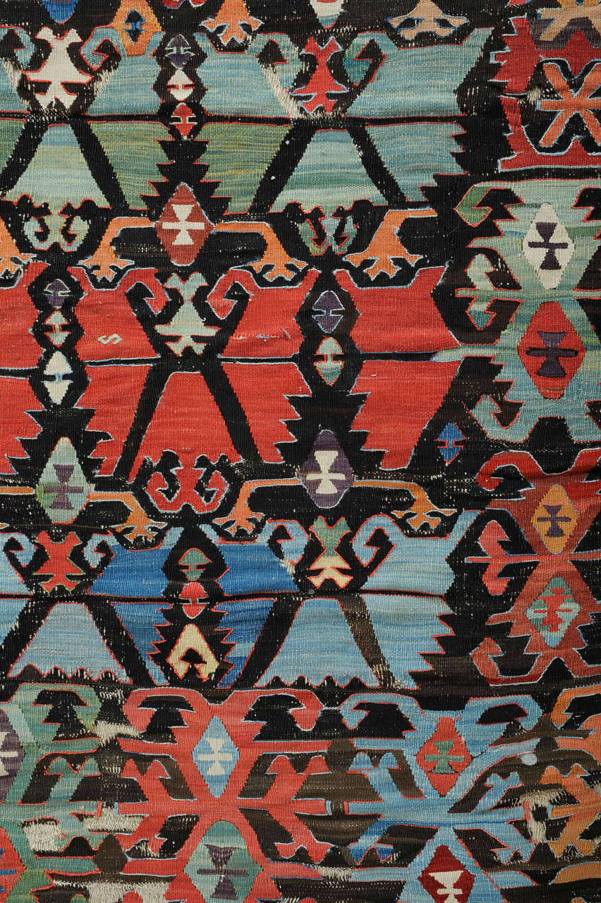 Turkish Early Anatolian Kilim Fragment For Sale